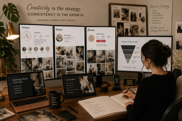 Social Media Marketing for Artists: How to Drive Traffic to Your Art Website and Turn Followers Into Collectors